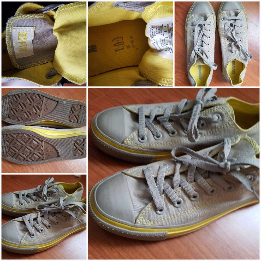 Gray Converse Chuck Taylor All Star sneakers
